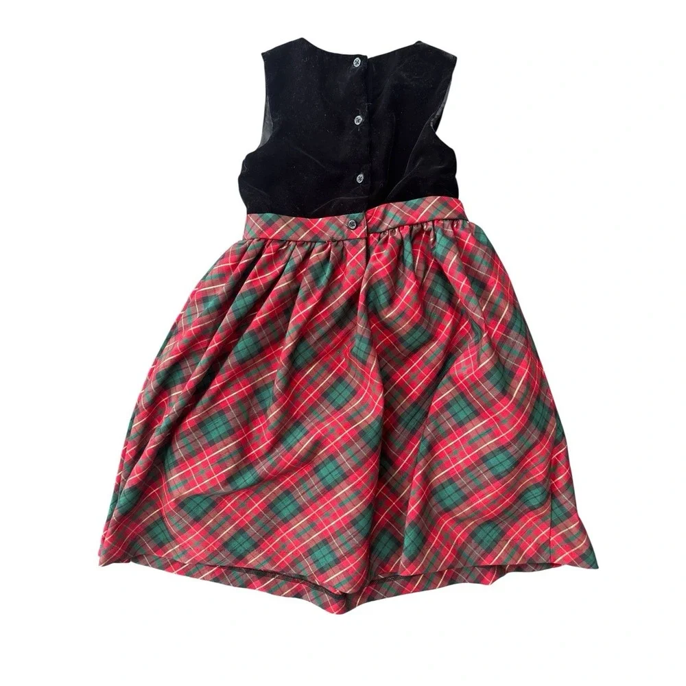 Gymboree Girls Matching Family Plaid Bow Dress A Royal Christmas Girls Size‎ 7